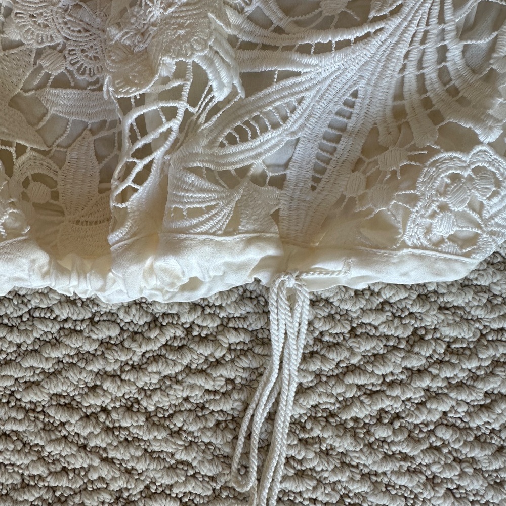 Anthropologie Tiny Cutwork Blouse Medium - Picture 2 of 5